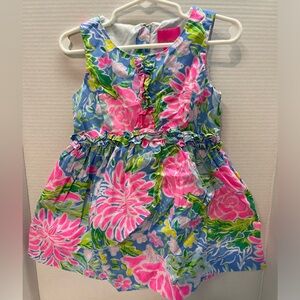 Lilly Pulitzer Girl's Annalee Flora Dress Size 3